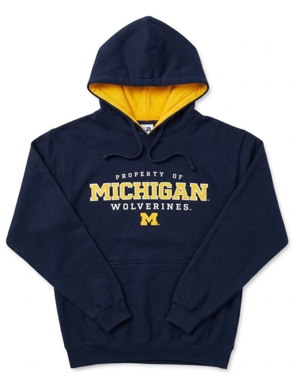 🏈🧥J. America Men’s Michigan Wolverines Like New Blue Hoodie Sweatshirt Size M